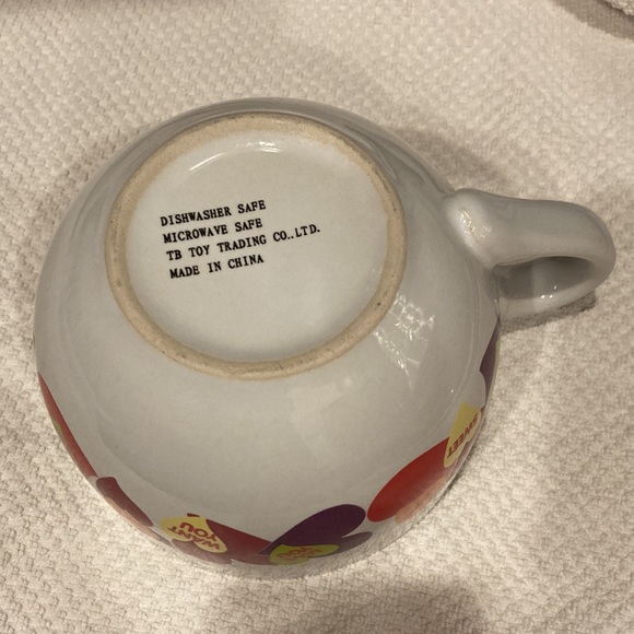TB Toy Trading Co Oversized Heart Mug Cup Cute Sayings on Heart Decor 20oz VTG - Picture 5 of 13